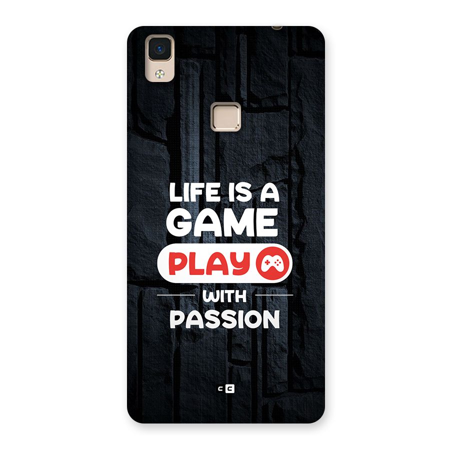 Play With Passion Back Case for V3 Max