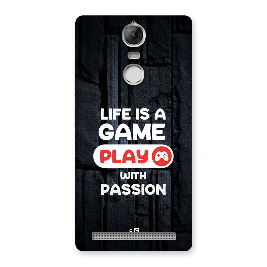 Play With Passion Back Case for Vibe K5 Note