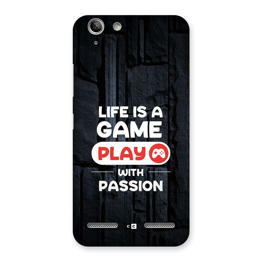 Play With Passion Back Case for Vibe K5 Plus