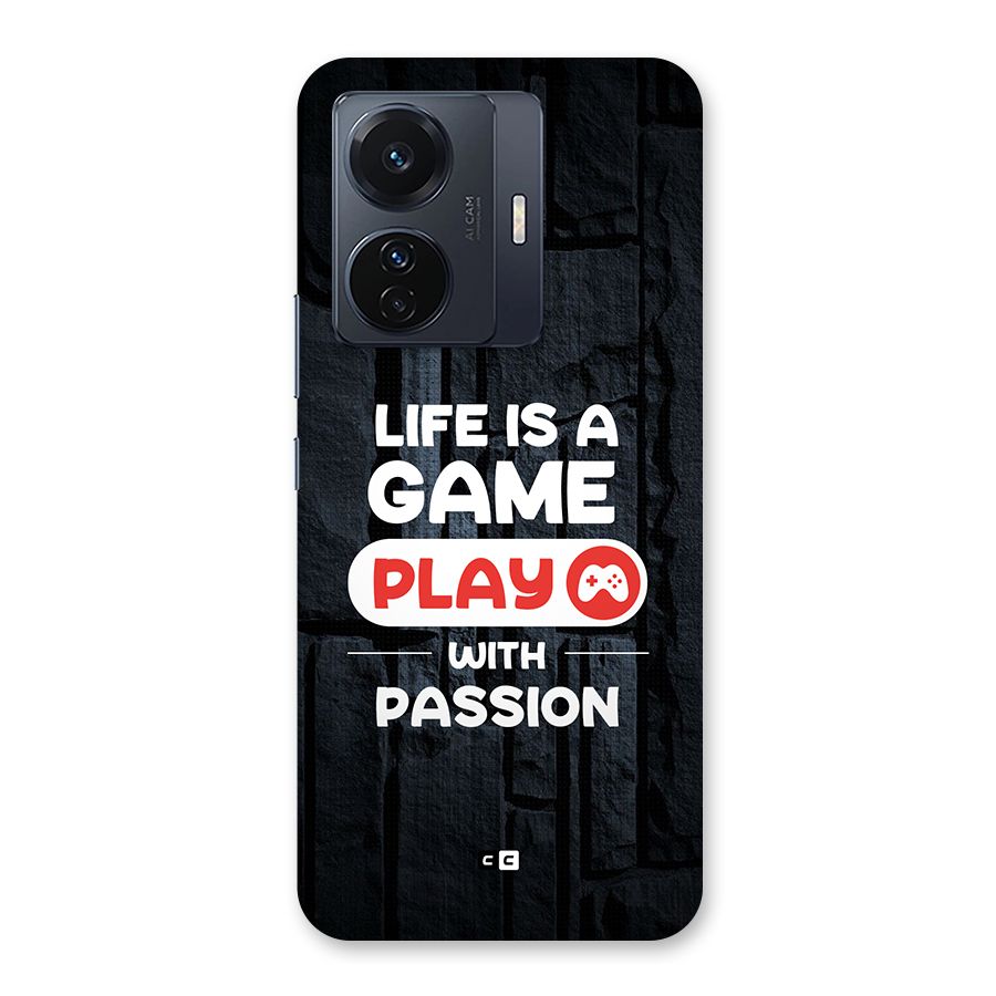 Play With Passion Back Case for Vivo T1 Pro