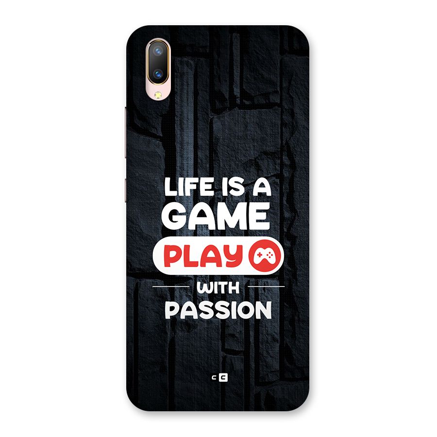 Play With Passion Back Case for Vivo V11 Pro