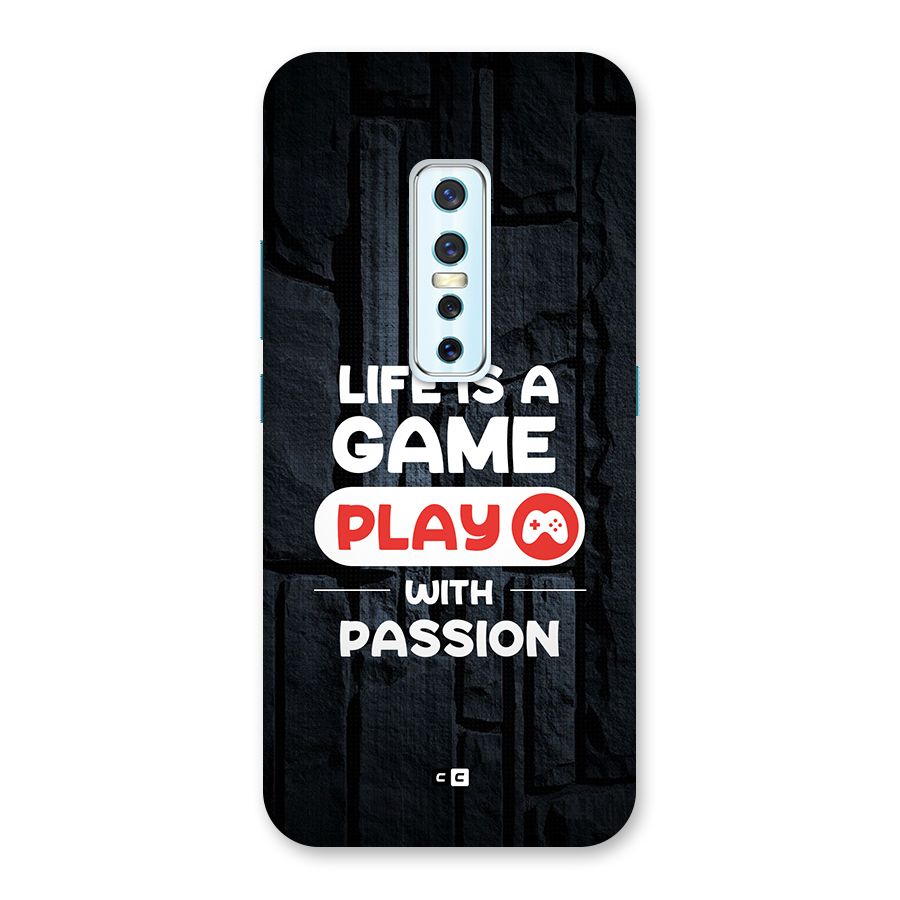 Play With Passion Back Case for Vivo V17 Pro
