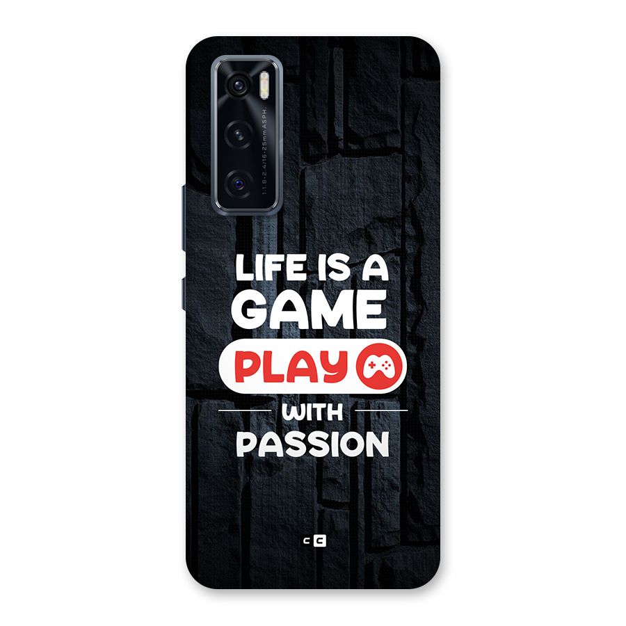 Play With Passion Back Case for Vivo V20 SE