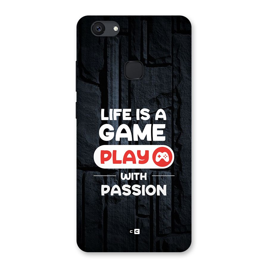 Play With Passion Back Case for Vivo V7 Plus