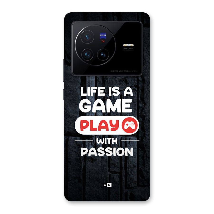 Play With Passion Back Case for Vivo X80
