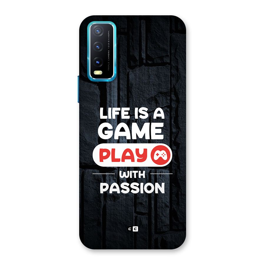 Play With Passion Back Case for Vivo Y20A