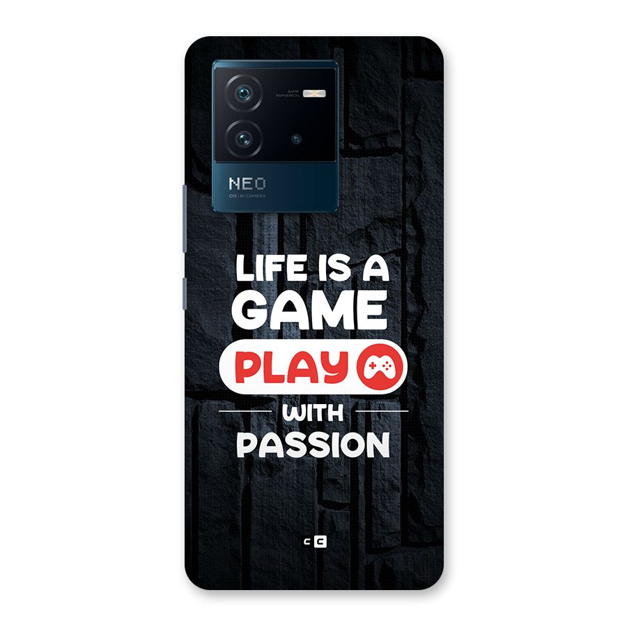 Play With Passion Back Case for Vivo iQOO Neo 6 5G