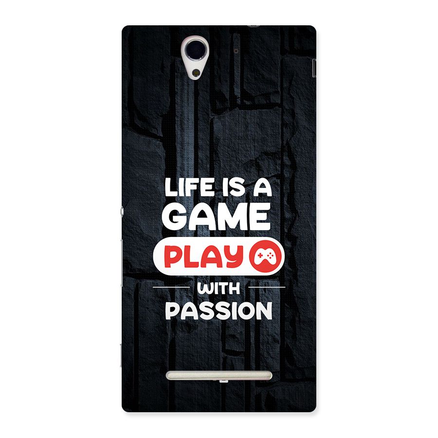 Play With Passion Back Case for Xperia C3