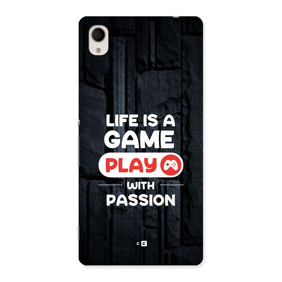 Play With Passion Back Case for Xperia M4