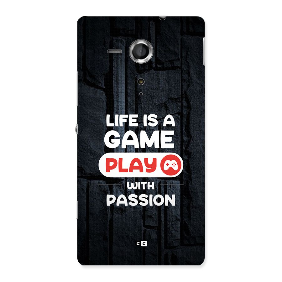 Play With Passion Back Case for Xperia Sp