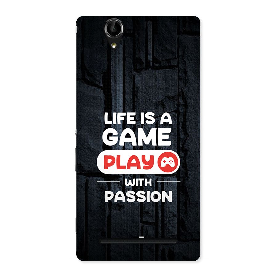 Play With Passion Back Case for Xperia T2