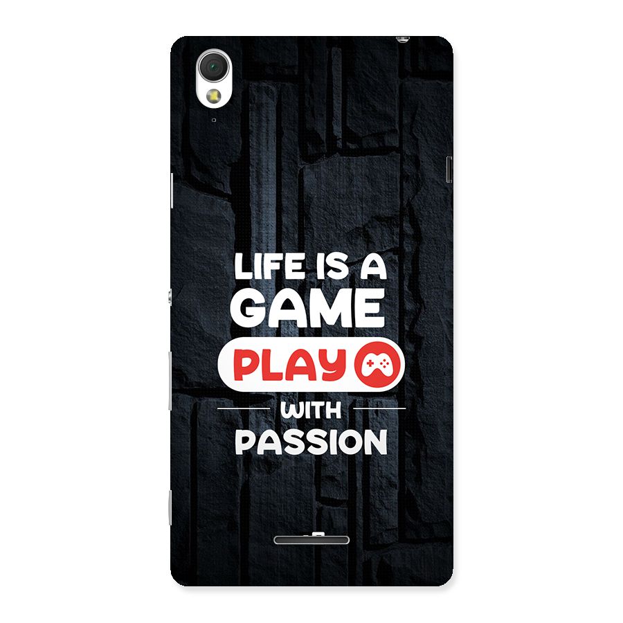 Play With Passion Back Case for Xperia T3
