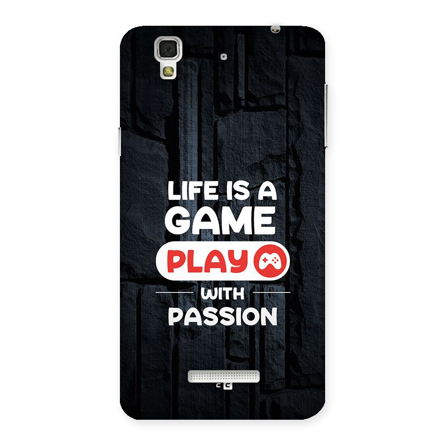Play With Passion Back Case for Yureka