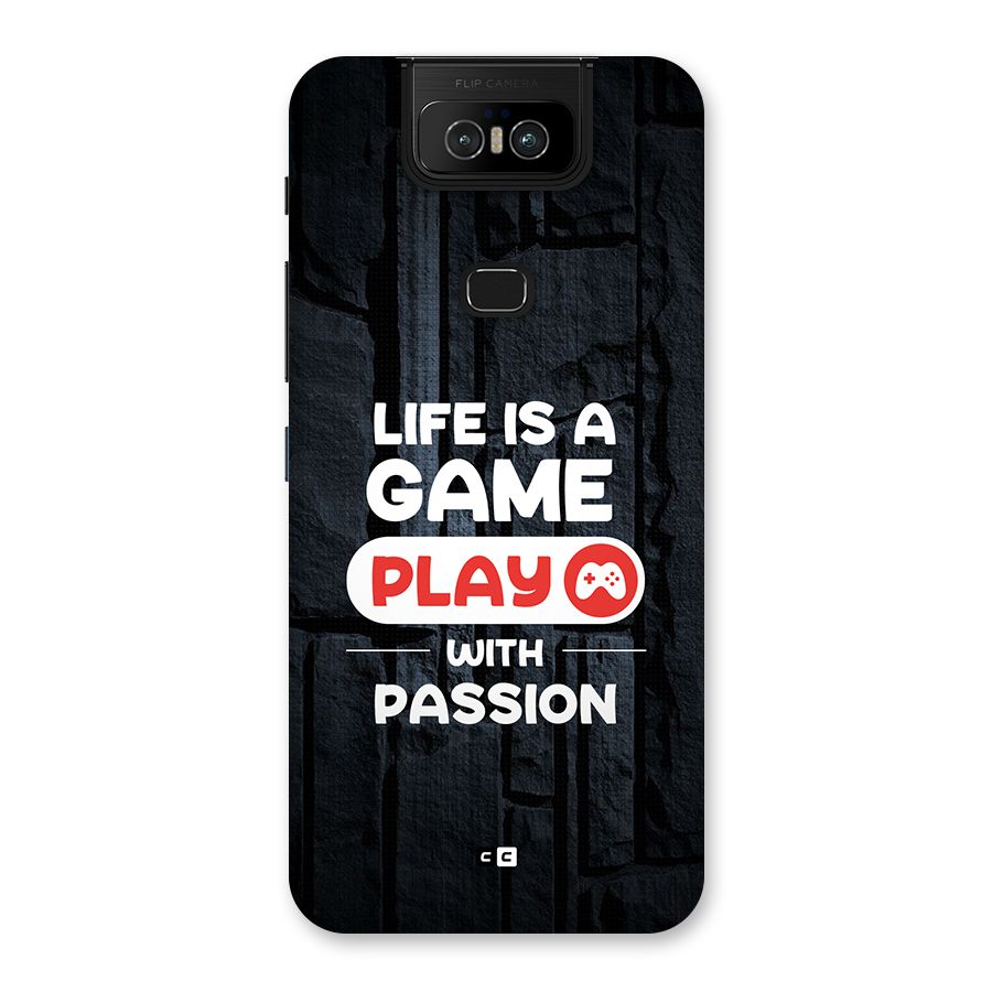 Play With Passion Back Case for Zenfone 6z