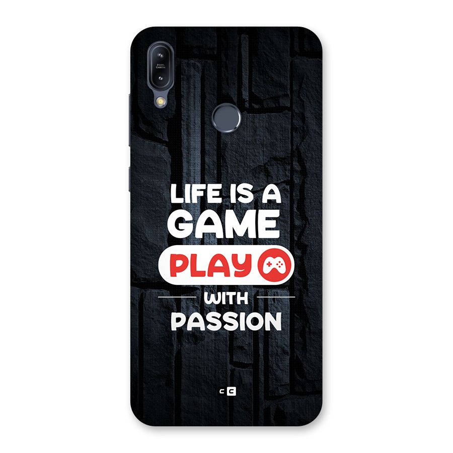 Play With Passion Back Case for Zenfone Max M2