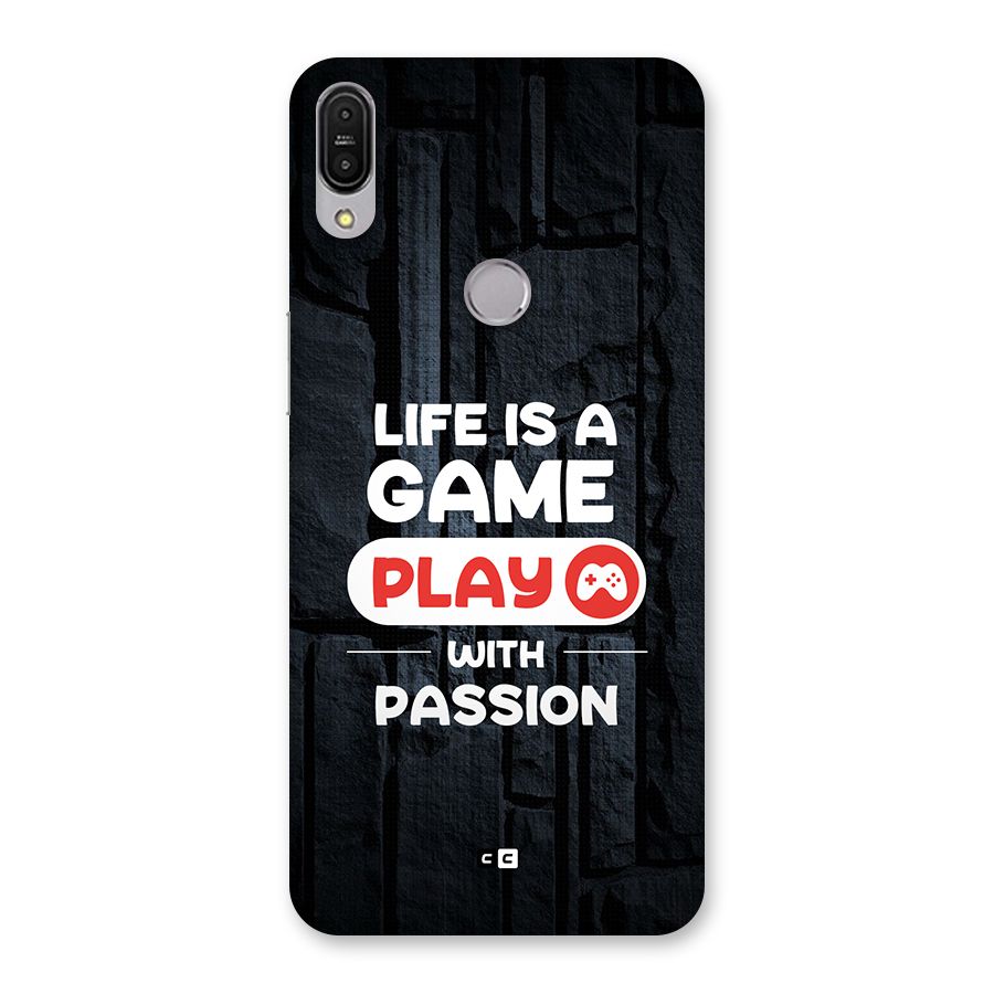 Play With Passion Back Case for Zenfone Max Pro M1