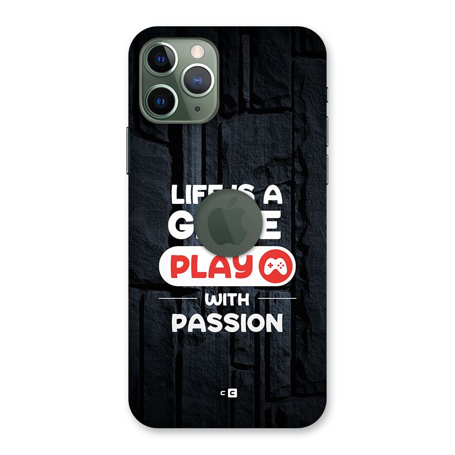 Play With Passion Back Case for iPhone 11 Pro Logo Cut