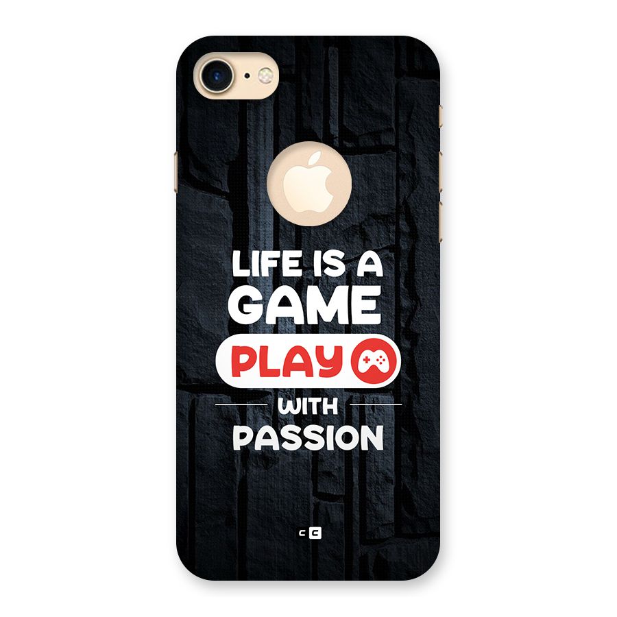 Play With Passion Back Case for iPhone 7 Logo Cut