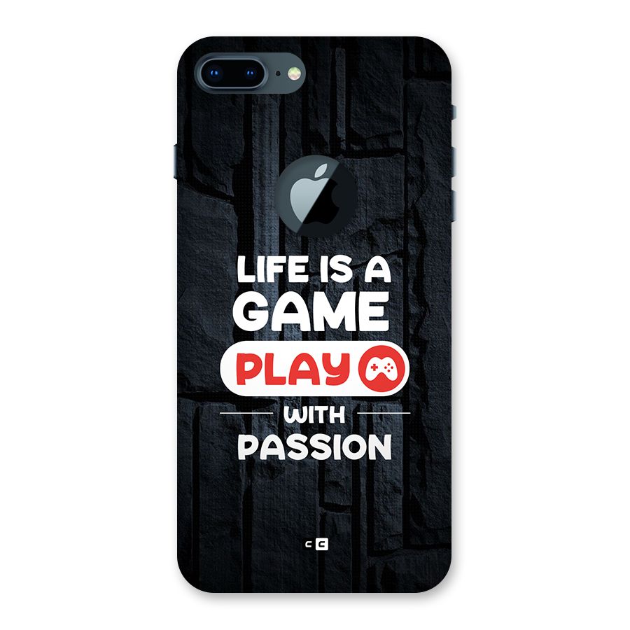 Play With Passion Back Case for iPhone 7 Plus Logo Cut