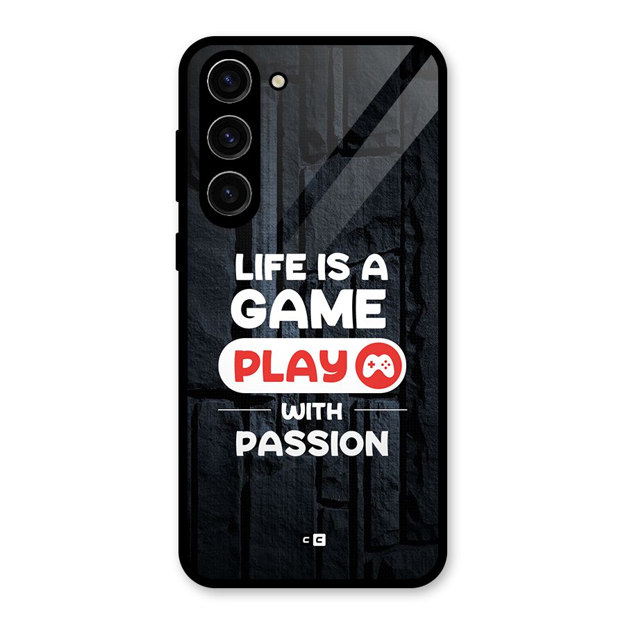 Play With Passion Glass Back Case for Galaxy S23 Plus