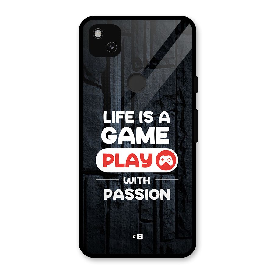 Play With Passion Glass Back Case for Google Pixel 4a