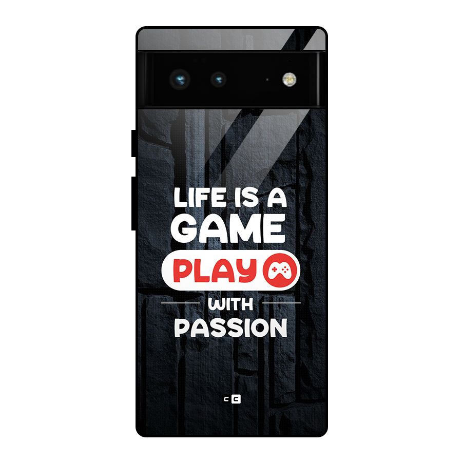 Play With Passion Glass Back Case for Google Pixel 6