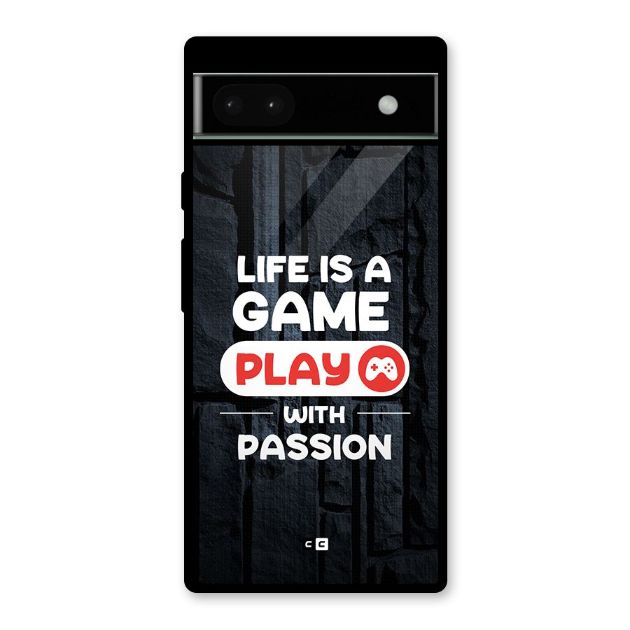 Play With Passion Glass Back Case for Google Pixel 6a