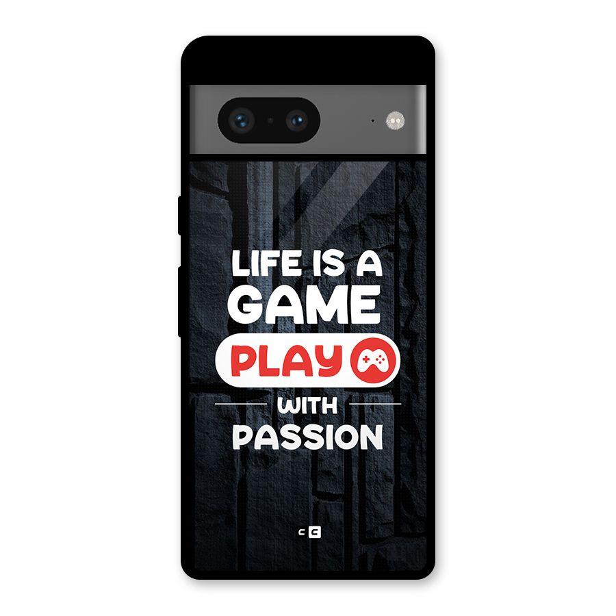 Play With Passion Glass Back Case for Google Pixel 7