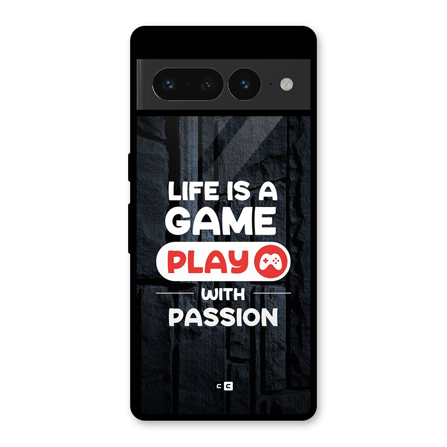 Play With Passion Glass Back Case for Google Pixel 7 Pro