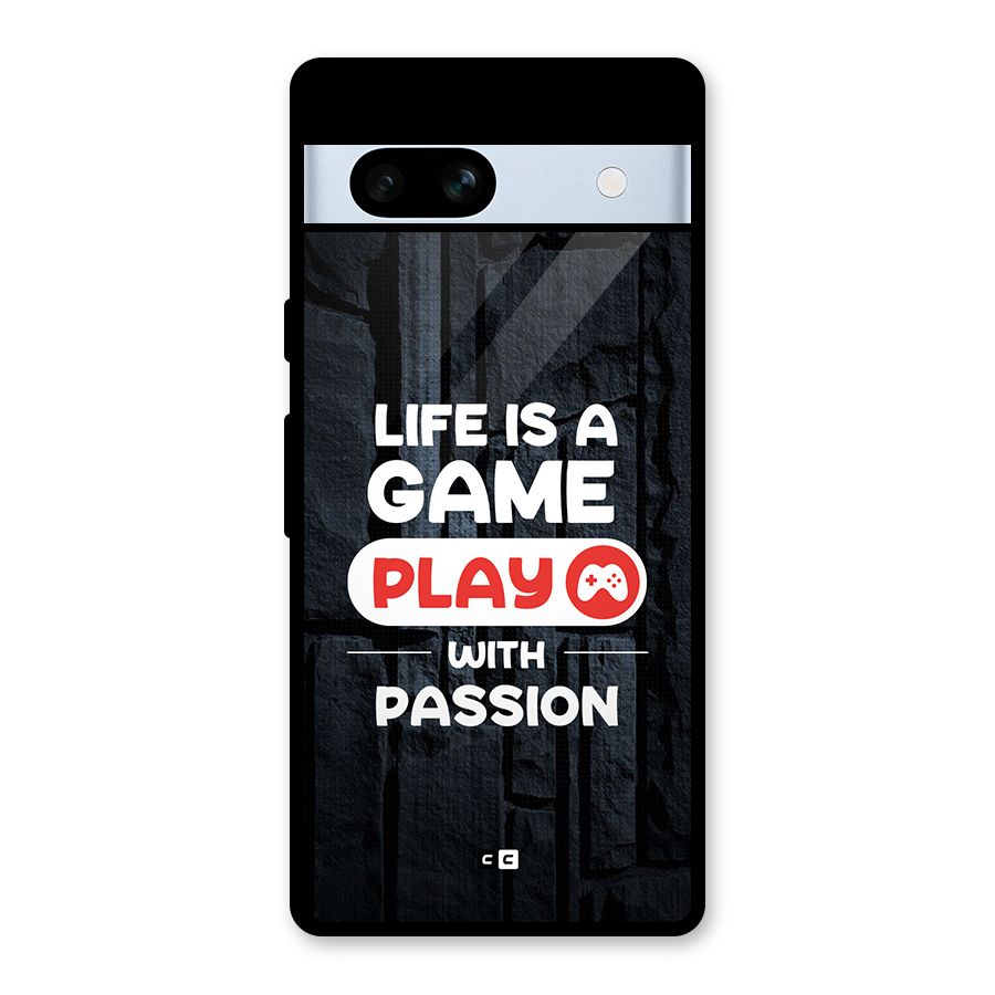 Play With Passion Glass Back Case for Google Pixel 7a