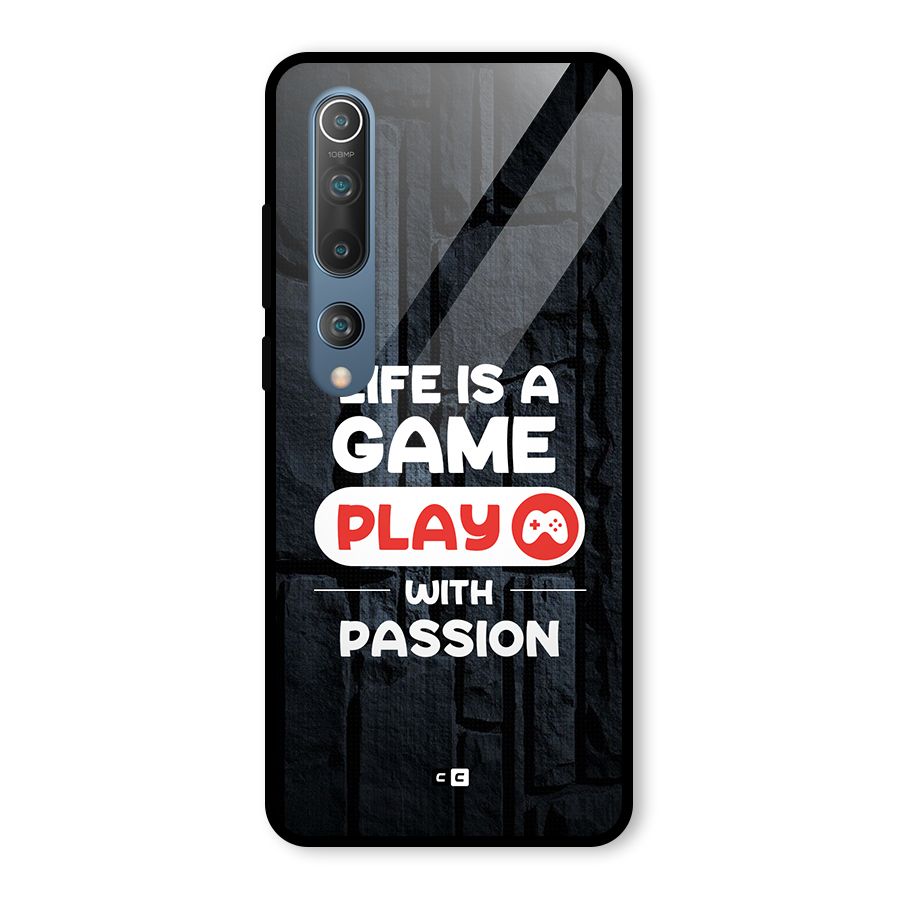 Play With Passion Glass Back Case for Mi 10