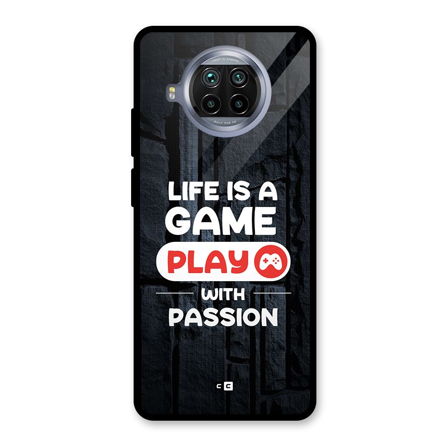 Play With Passion Glass Back Case for Mi 10i