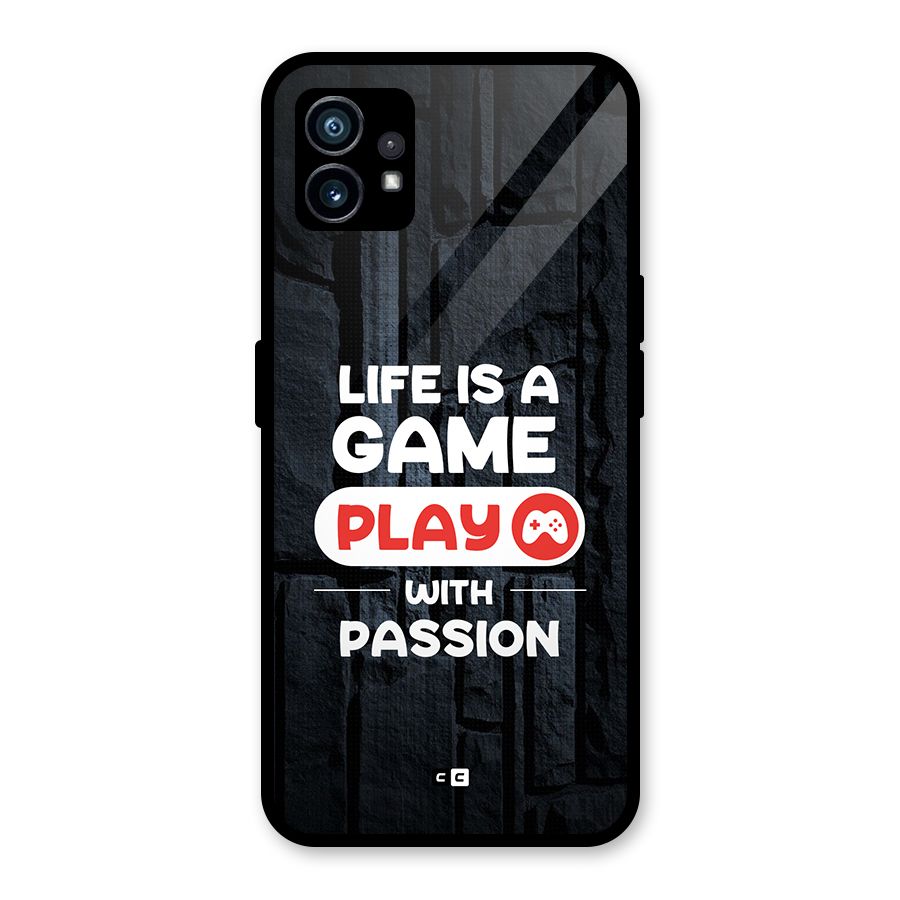 Play With Passion Glass Back Case for Nothing Phone 1