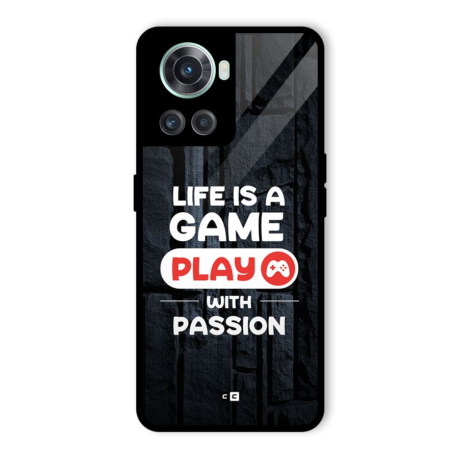 Play With Passion Glass Back Case for OnePlus 10R