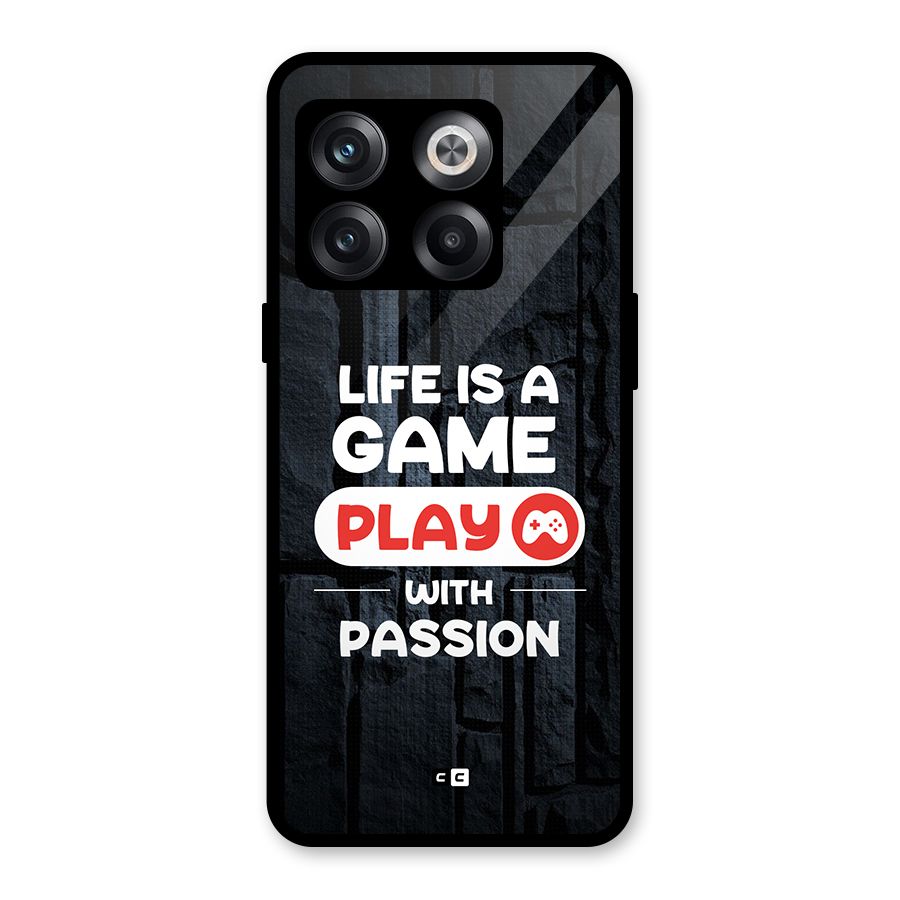 Play With Passion Glass Back Case for OnePlus 10T