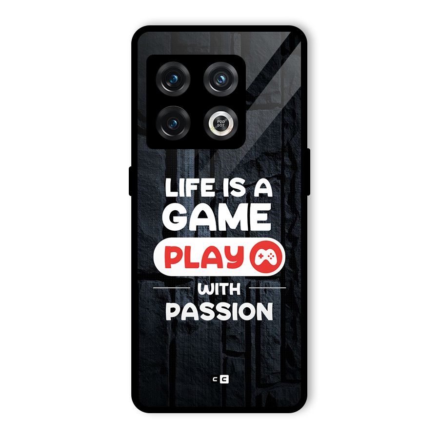 Play With Passion Glass Back Case for OnePlus 10 Pro 5G