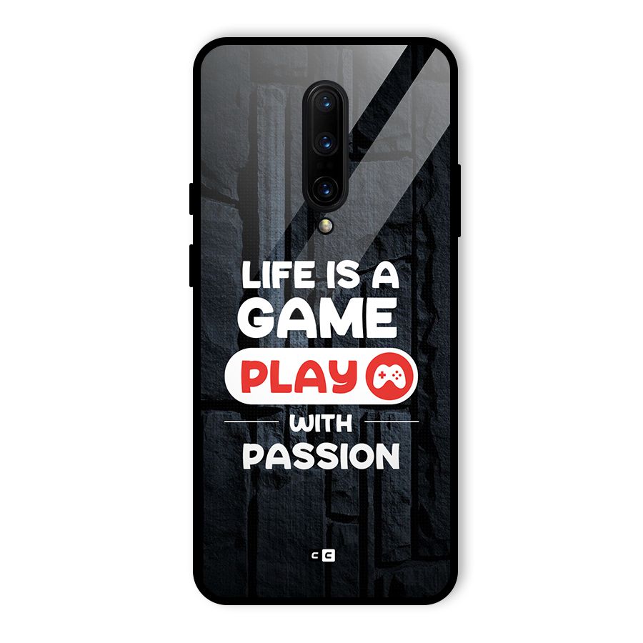 Play With Passion Glass Back Case for OnePlus 7 Pro