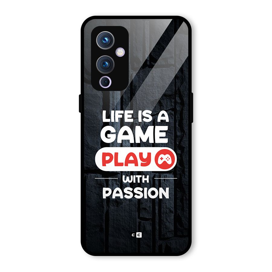 Play With Passion Glass Back Case for OnePlus 9