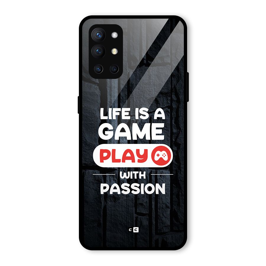 Play With Passion Glass Back Case for OnePlus 9R