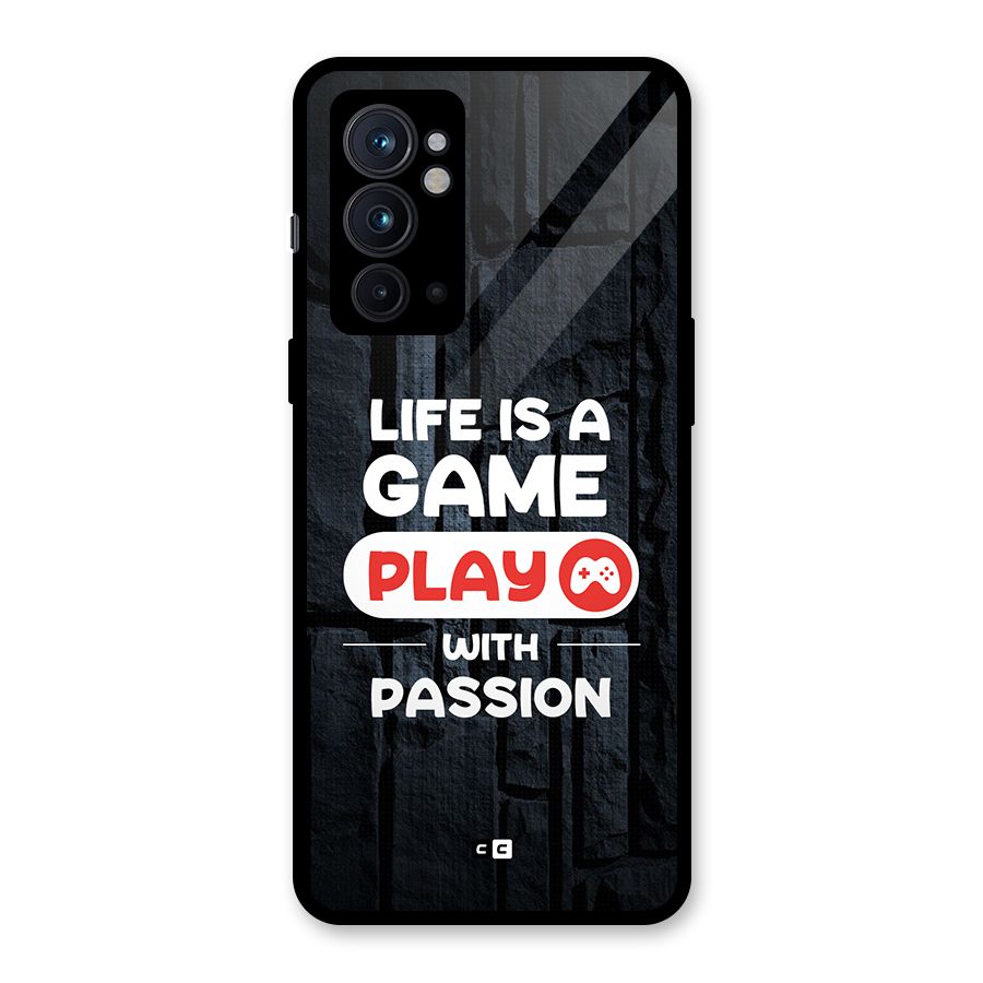 Play With Passion Glass Back Case for OnePlus 9RT 5G