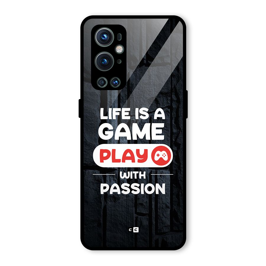 Play With Passion Glass Back Case for OnePlus 9 Pro
