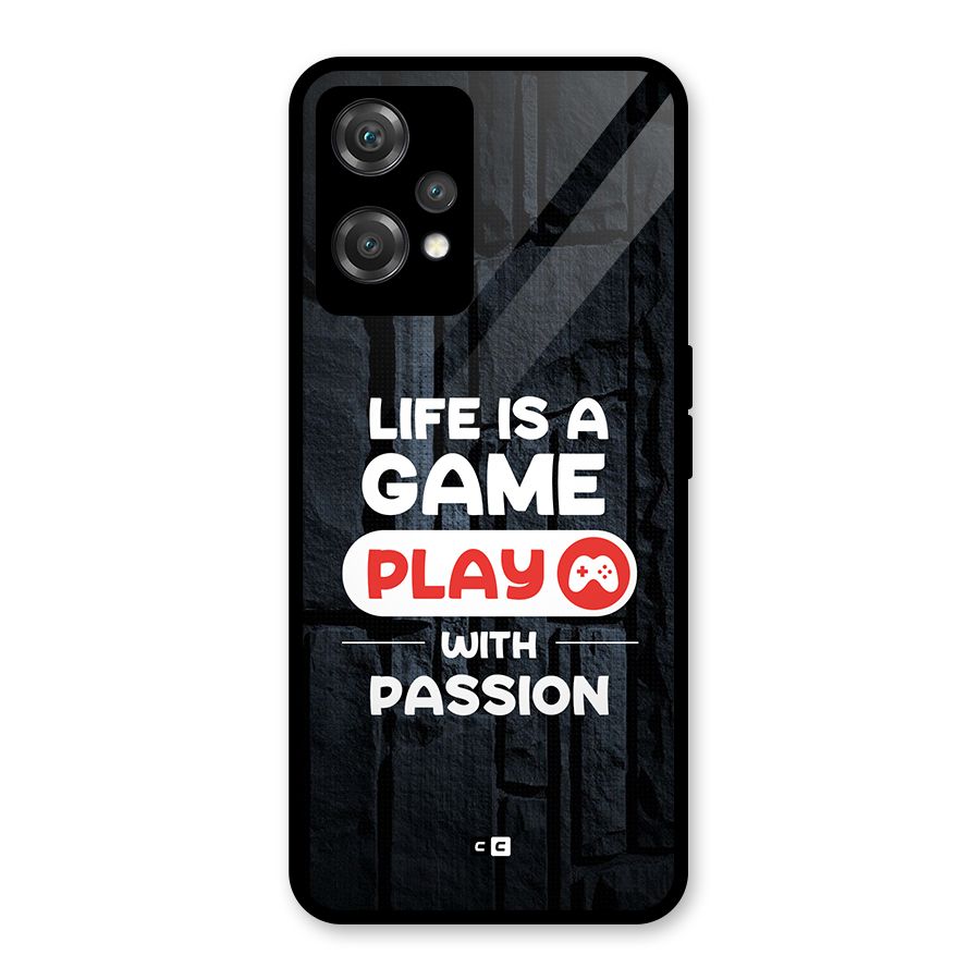 Play With Passion Glass Back Case for OnePlus Nord CE 2 Lite 5G