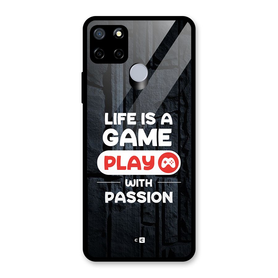 Play With Passion Glass Back Case for Realme C12