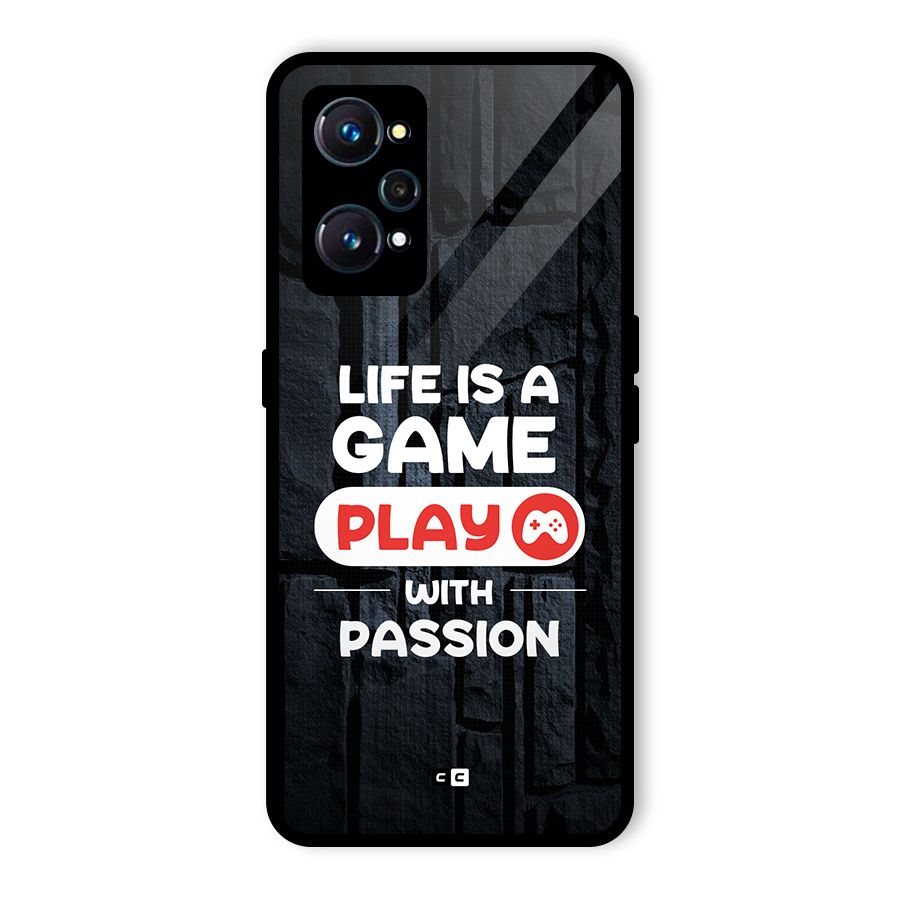 Play With Passion Glass Back Case for Realme GT Neo2