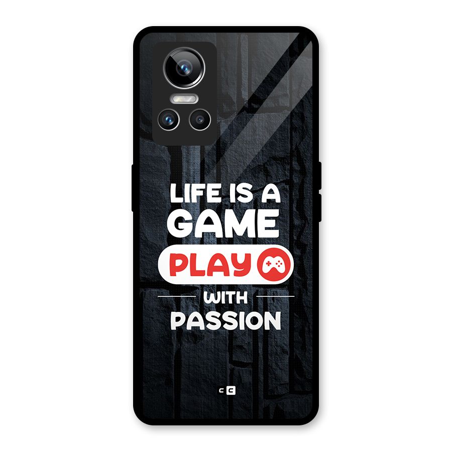 Play With Passion Glass Back Case for Realme GT Neo 3