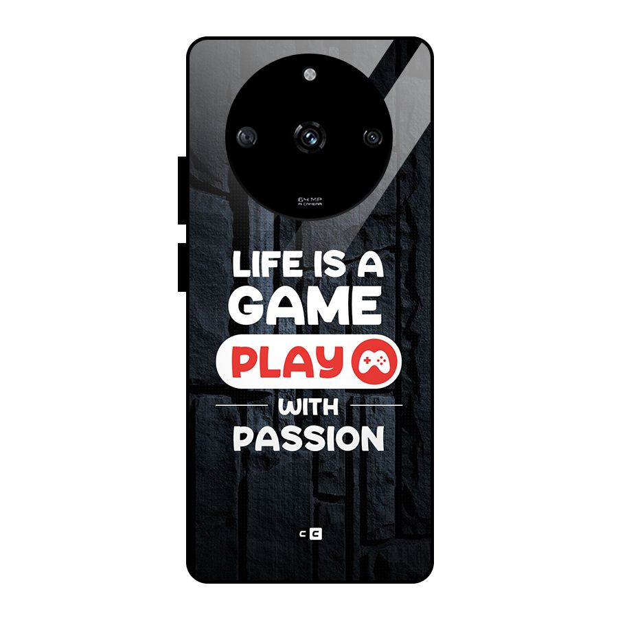 Play With Passion Glass Back Case for Realme Narzo 60 5G