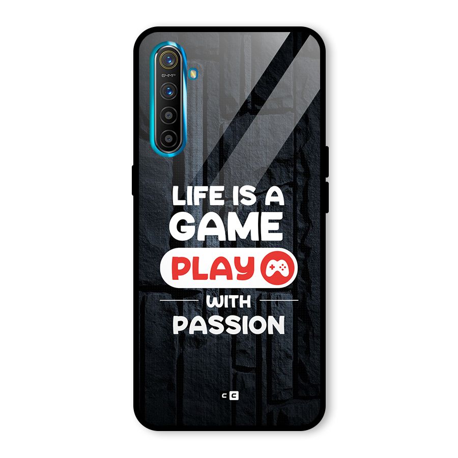 Play With Passion Glass Back Case for Realme X2