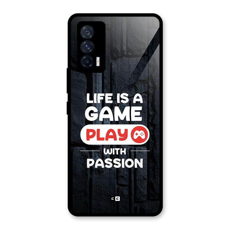 Play With Passion Glass Back Case for Vivo iQOO 7 5G