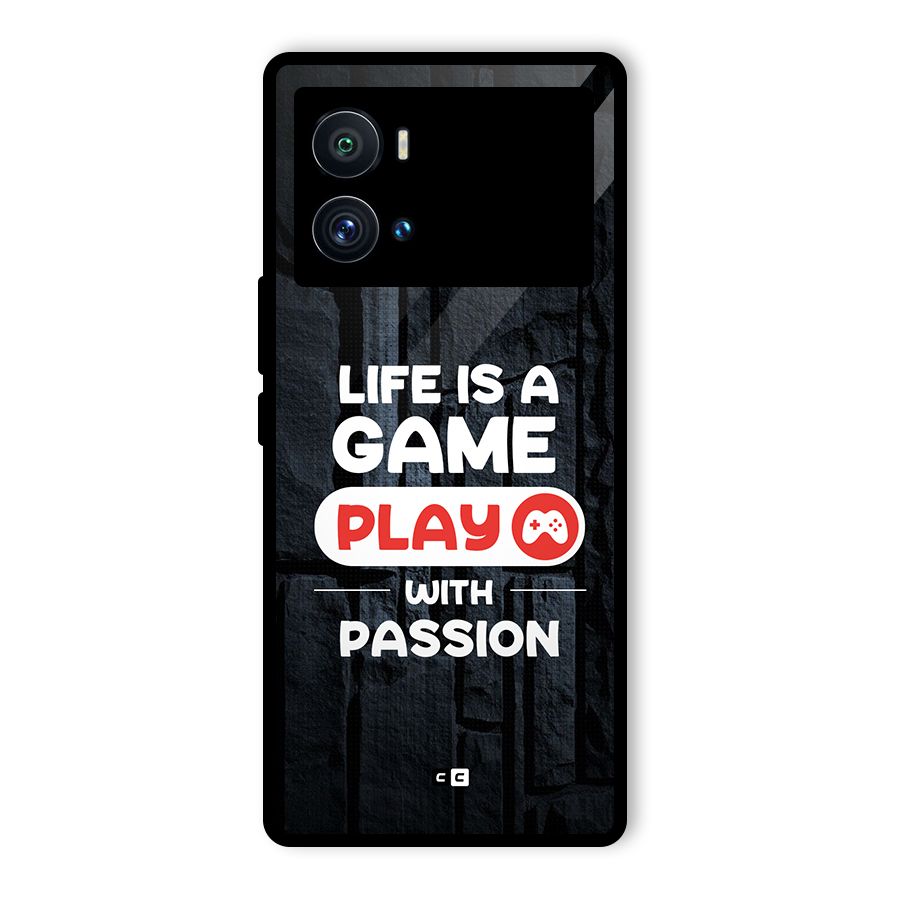 Play With Passion Glass Back Case for Vivo iQOO 9 Pro