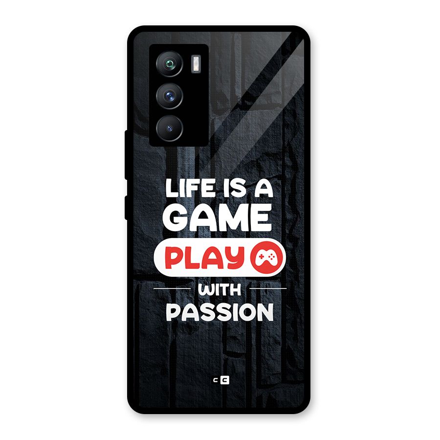 Play With Passion Glass Back Case for Vivo iQOO 9 SE
